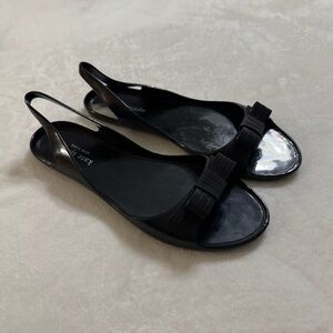 Kate Spade Jelly Sling Back Bow Accent Sandals! VGUC
